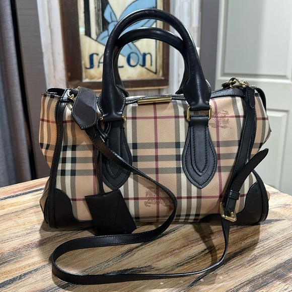 BURBERRY HAYMARKET GLADSTONE TOTE - Picture 1 of 16